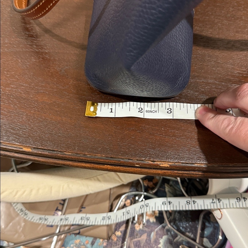 Dooney & Bourke Small Lexington Tote Midnight Blue Pebbled Leather R342 MD NEW - Picture 10 of 11